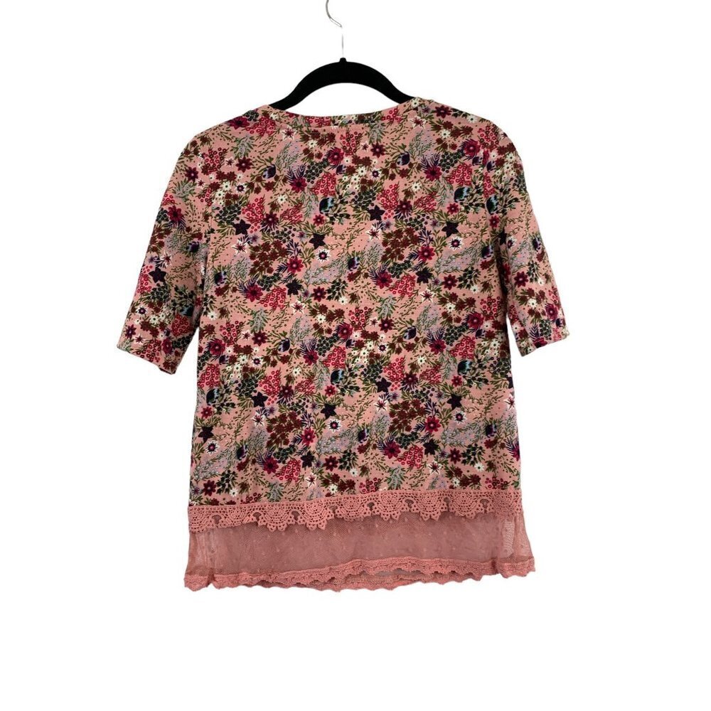 Wall Flowers Women's Floral Pink Top - Picture 2 of 6